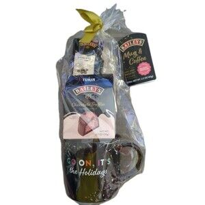 BAILEYS Irish Cream Turin Chocolate Truffles Coffee Bag & Mug Gift Set Holiday